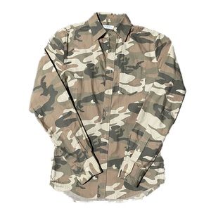 Saks Fifth Avenue Button Down, Size Small Men, Army Fatigue